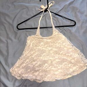 Size: Small
Color: Champagne 
Halter top shirt